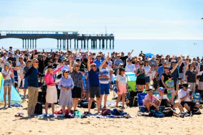 More Than 120 People Baptised in the Sea Near Bournemouth